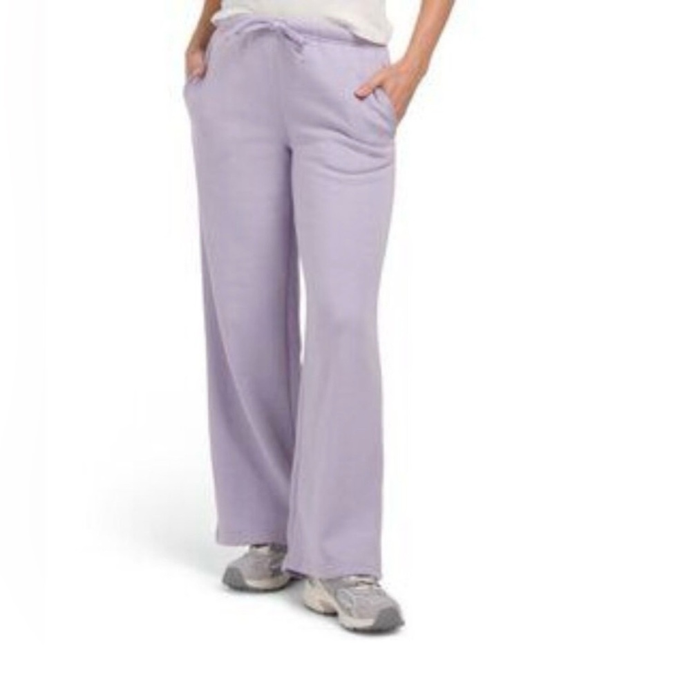 IVL COLLECTIVE Lavender Wide-Leg Sweatpants New Small